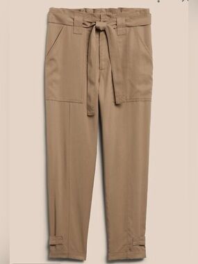 Banana Republic Tencel Utility Pants Tan Sz 18